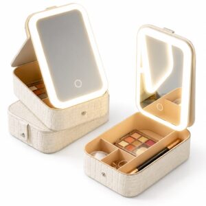 LED Makeup Mirror Travel Case