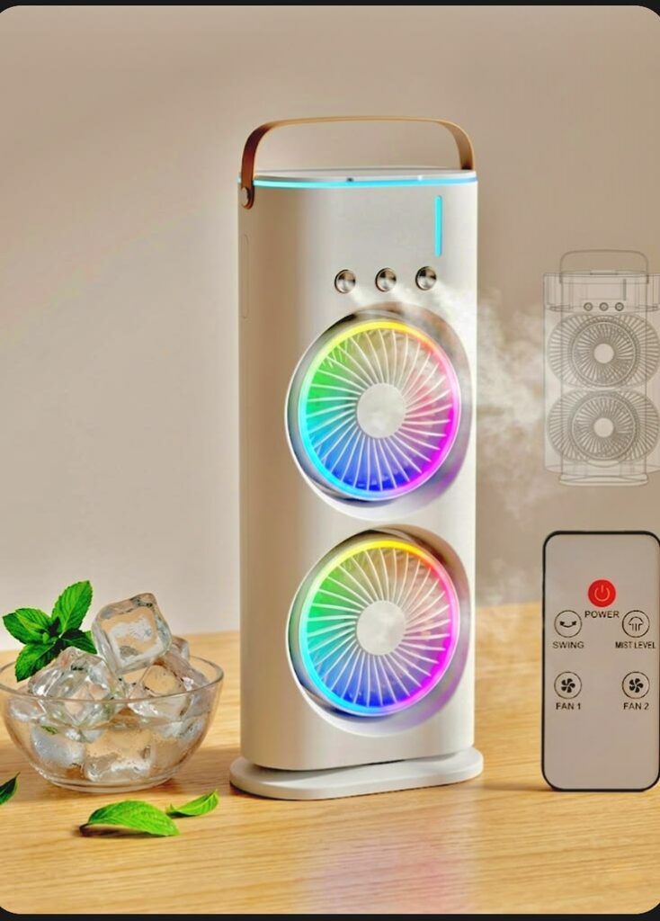 2-in-1 Misting Tower Fan