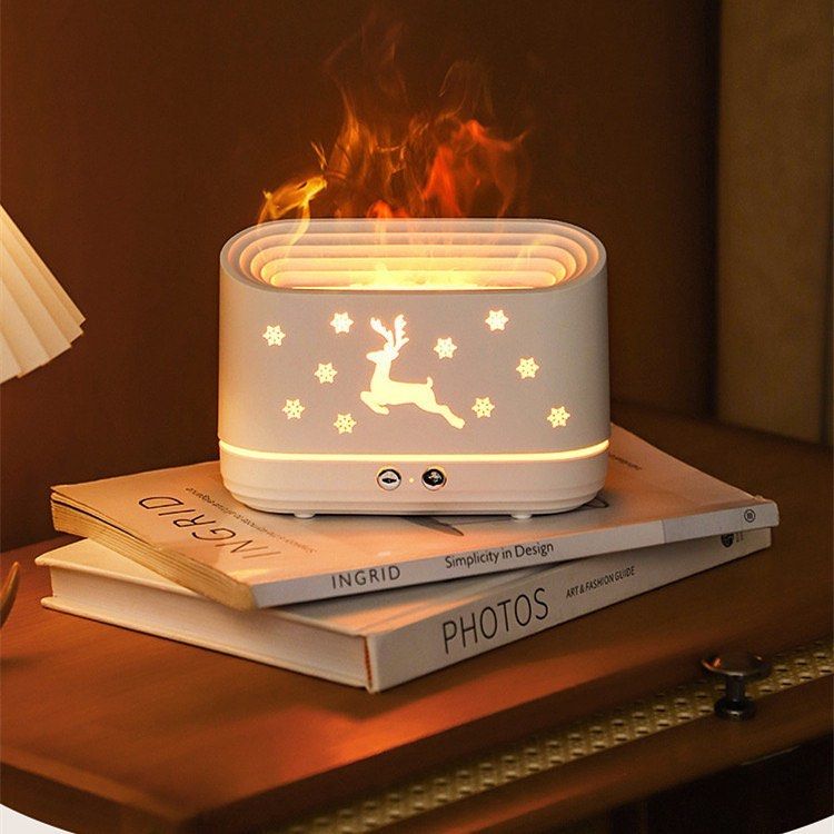 Flame-Effect Deer Humidifier