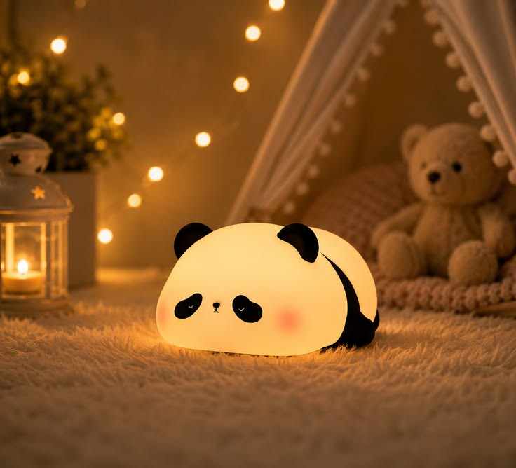 Sleepy Panda Silicone Night Light