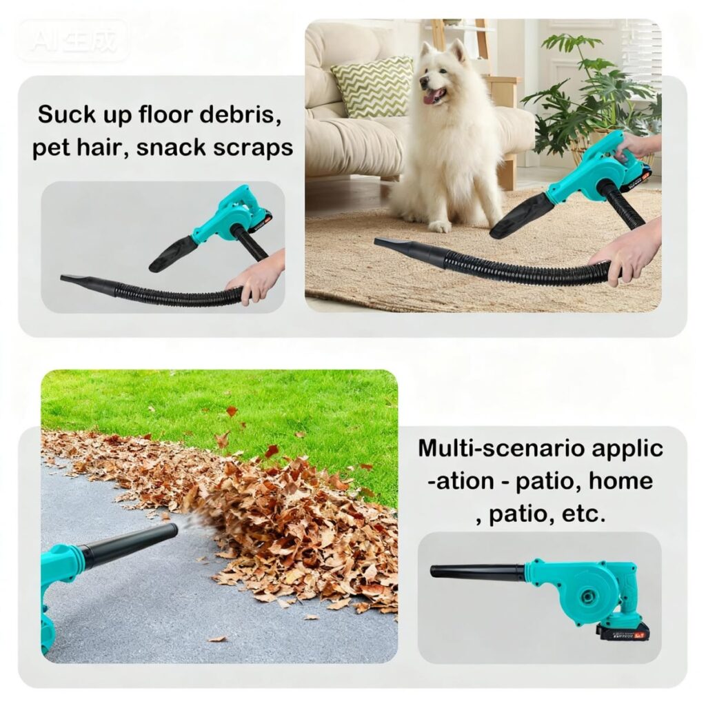 2-in-1 Cordless Leaf Blower & Vacuum