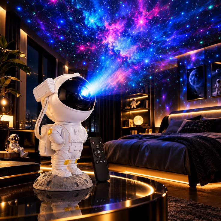 Astronaut Galaxy Star Projector