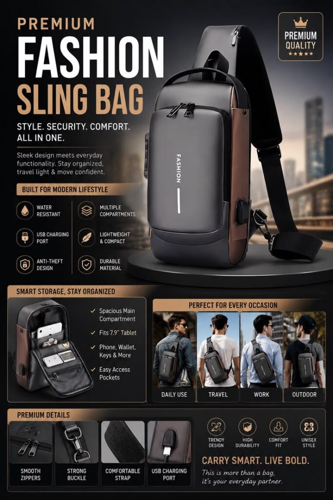 Anti-Theft Sling Bag